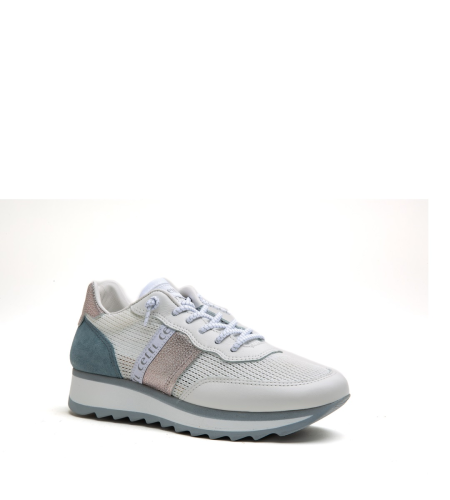 CETTI DEPORTIVAS MUJER C849 REJILLA MICRO BLANCO.