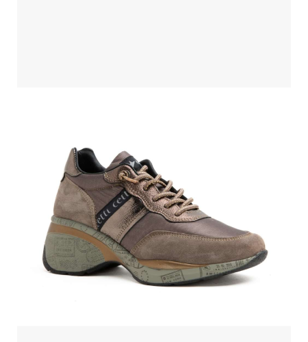 CETTI  ZAPATILLA MUJER C1149 ANTE MESH OXIDO.