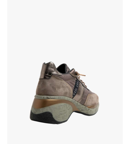 CETTI  ZAPATILLA MUJER C1149 ANTE MESH OXIDO.