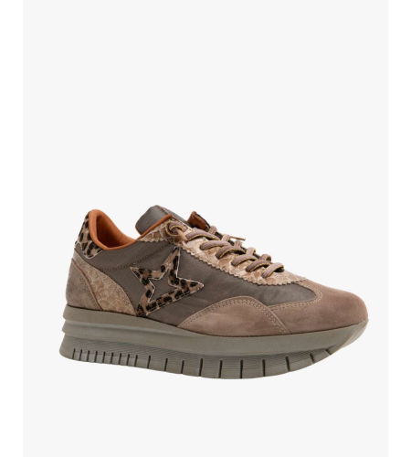 CETTI  ZAPATILLA MUJER C1259XL ANTE METAL DESSERT.