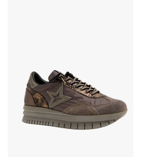 CETTI  ZAPATILLA MUJER C1259XL ANTE METAL OXIDO.