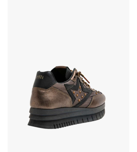 CETTI  ZAPATILLA MUJER C1391 METAL MESH OXIDO.