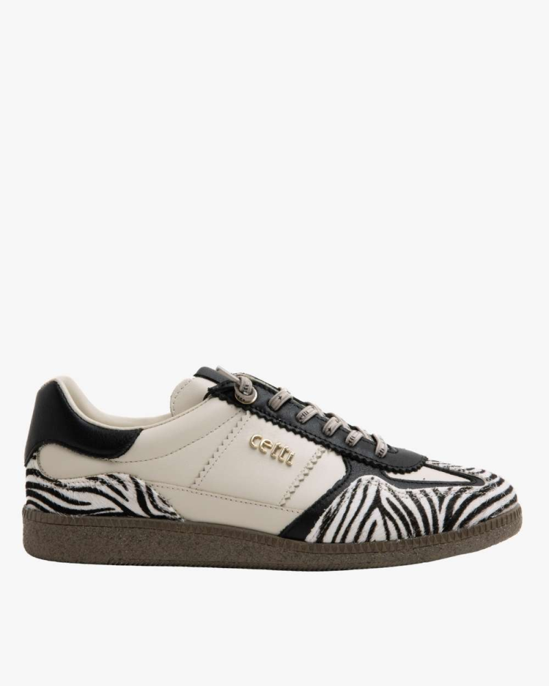 CETTI  ZAPATILLA C1395 ZEBRA NATURE OFF WHITE.
