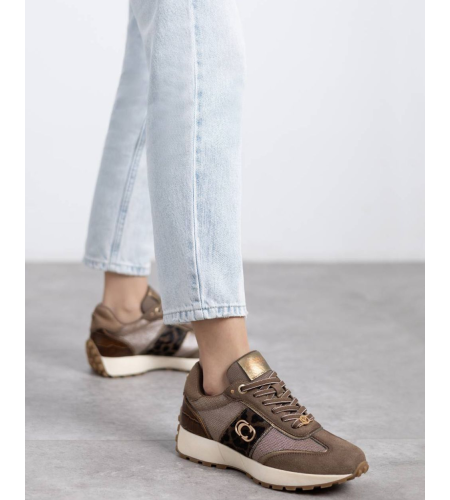CARMELA 16270202 DEPORTIVA PIEL TAUPE.
