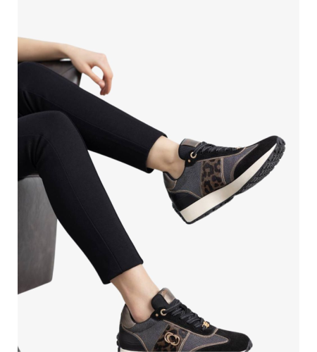 CARMELA 16270202 DEPORTIVA PIEL NEGRO.