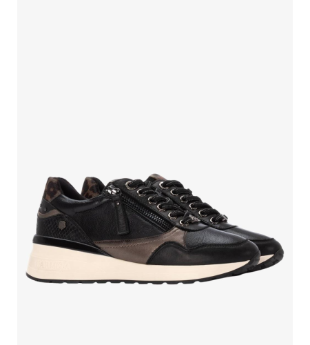 CARMELA 16244203 DEPORTIVA PIEL NEGRO.