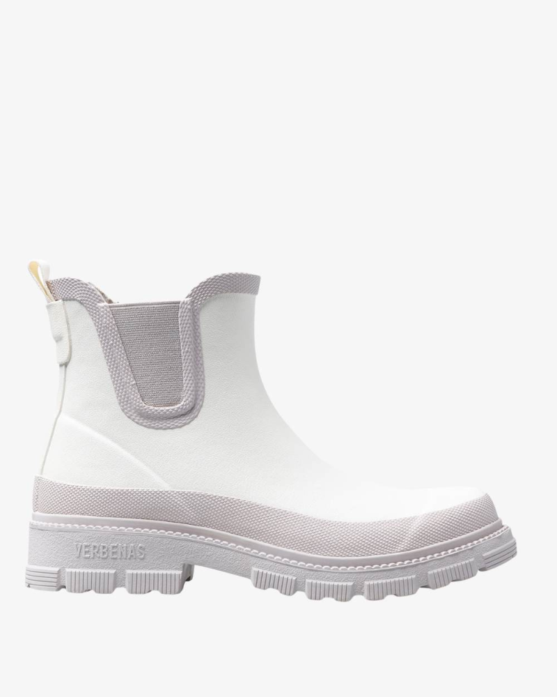 VERBENAS BOTINES MODELO LUA MATE OFF WHITE/GREIG