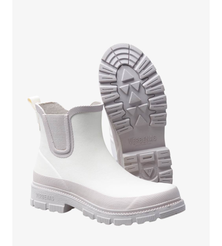 VERBENAS BOTINES MODELO LUA MATE OFF WHITE/GREIG