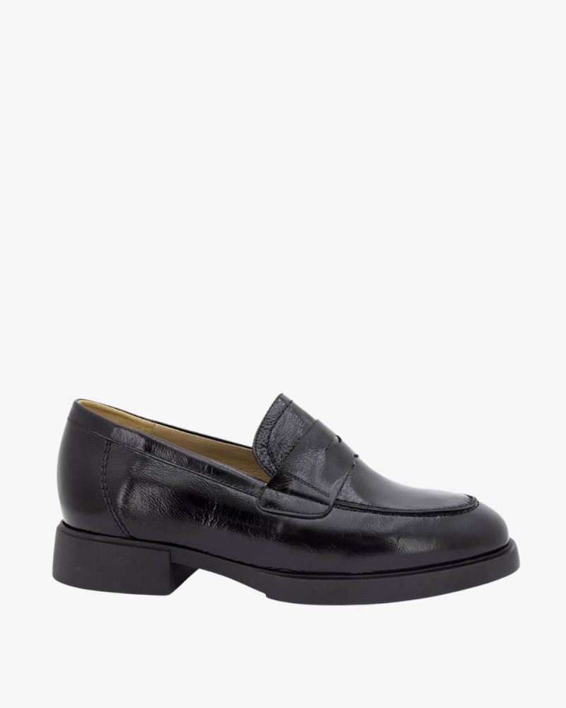 PIESANTO MOCASIN 245544 CHAROLUX NEGRO.