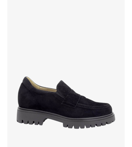 PIESANTO MOCASIN 245629 SUEDE NEGRO.