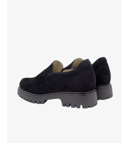 PIESANTO MOCASIN 245629 SUEDE NEGRO.