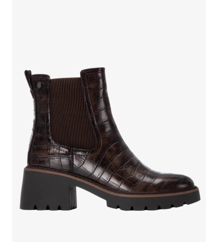 CARMELA 162563 BOTIN PIEL COCO MARRÓN.