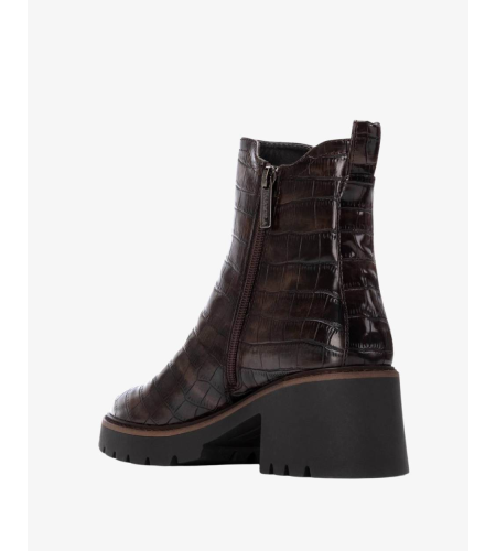 CARMELA 162563 BOTIN PIEL COCO MARRÓN.